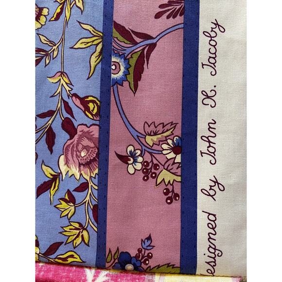 Brunschwig & Fils "Menars Bordered Panel" fabric vintage swatch light weight 31" - Picture 6 of 7